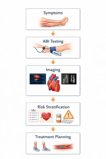 peripheral arterial diagnosis flow chart